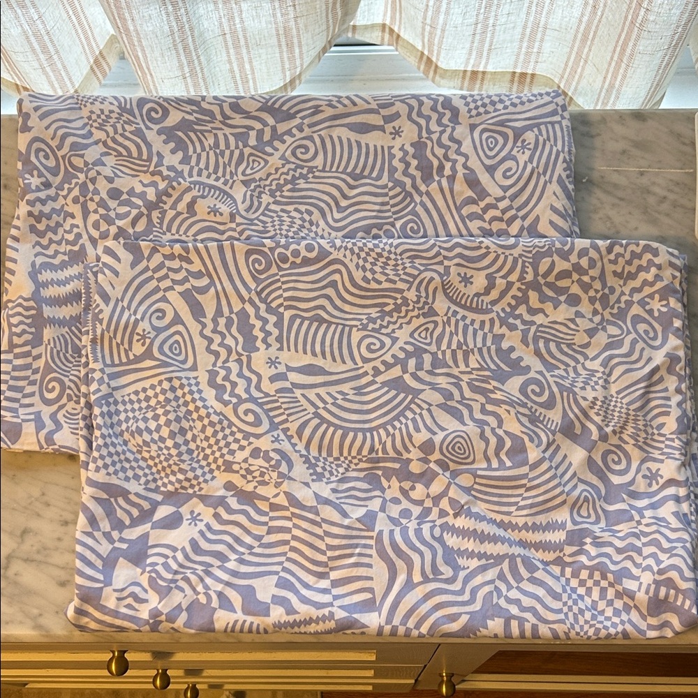 Brooklinen Standard Blue and White Pillowcases